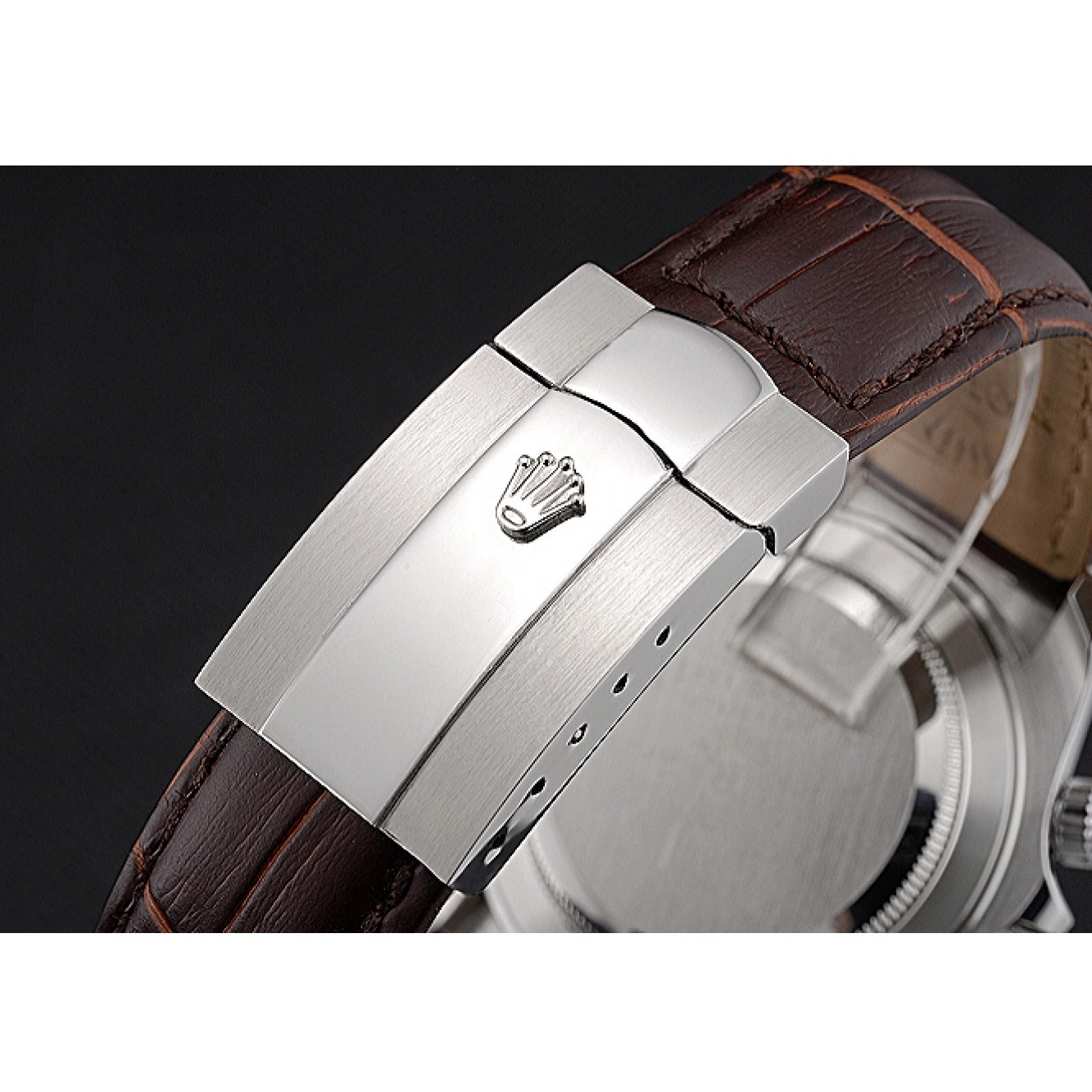Aaa fake watches Bracelet Rolex Steel Leather Grey Racing Stainless Dial 622632 Daytona Cosmograph Case 0514